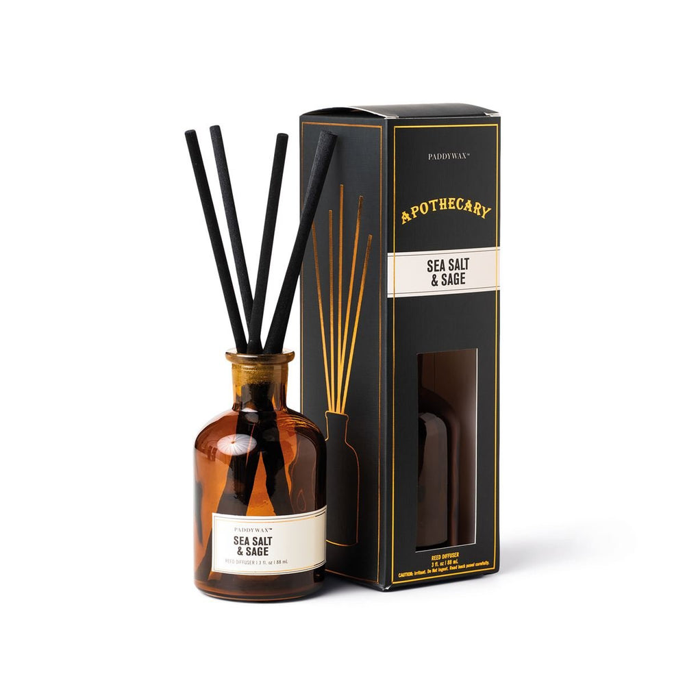 Θαλασσινό Αλάτι & Φασκόμηλο Reed Diffuser (88 mL) | Paddywax Apothecary - Ethra Essentials | Αιθέρια Έλαια & Αρωματοθεραπεία